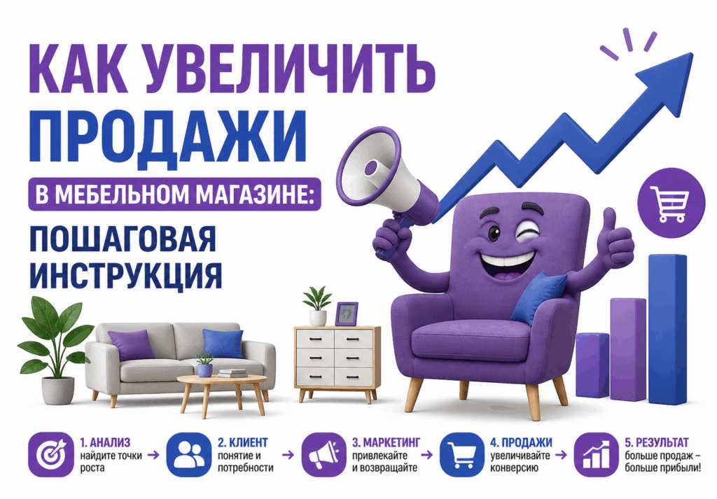 Как увеличить продажи в мебельном магазине: пошаговая инструкция